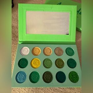 Vibrant Green Eyeshadow Palette. Used once
